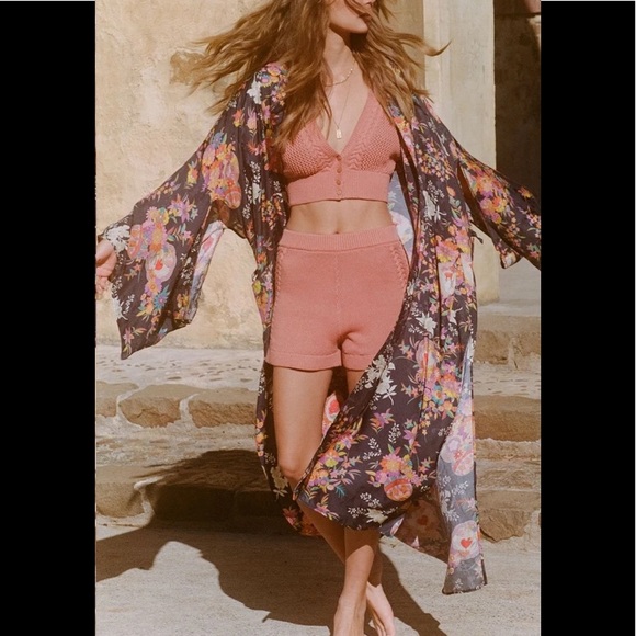 NEW Spell & Gypsy UFT Leo Maxi Robe kimono Medium large - Picture 4 of 16